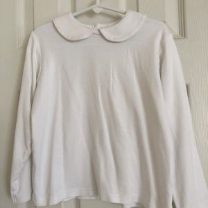 Beaufort Bonnet Peter Pan collar girls shirt white